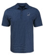 New Hampshire Wildcats College Vault Cutter & Buck Pike Eco Shadow Check Print Recycled Mens Big & Tall Polo NVBU_MANN_HG 