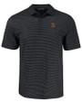 Texas Longhorns Alumni Cutter & Buck Pike Eco Shadow Check Print Recycled Mens Big & Tall Polo Black Mannequin