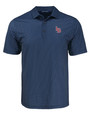 Louisville Bats Cutter & Buck Pike Eco Shadow Check Print Recycled Mens Big & Tall Polo NVBU_MANN_HG 1