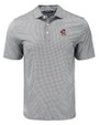 Louisville Cardinals College Vault Cutter & Buck Pike Eco Diamond Dot Print Recycled Mens Big & Tall Polo Black Mannequin