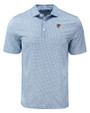 Texas Rio Grande Valley Vaqueros Cutter & Buck Pike Eco Diamond Dot Print Recycled Mens Big & Tall Polo Navy Blue Mannequin