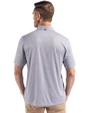 Charlotte Knights Cutter & Buck Pike Eco Diamond Dot Print Recycled Mens Big & Tall Polo Black Back