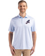 Reno Aces Cutter & Buck Pike Eco Diamond Dot Print Recycled Mens Big & Tall Polo Atlas Light Blue Front