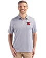 Richmond Flying Squirrels Cutter & Buck Pike Recycled Diamond Dot Print Mens Big & Tall Polo Black Front