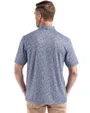 Notre Dame Fighting Irish Cutter & Buck Pike Eco Flora Print Recycled Mens Big & Tall Polo Navy Blue Back