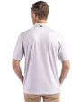 Arkansas Razorbacks College Vault Cutter & Buck Pike Eco Flora Print Recycled Mens Big & Tall Polo Polished Medium Gray Back