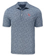 Louisville Bats Cutter & Buck Pike Eco Flora Print Recycled Mens Big & Tall Polo NVBU_MANN_HG 1