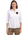 Arkansas State Red Wolves Cutter & Buck Virtue Eco Pique Recycled Half Zip Pullover Womens Hoodie White Front