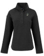 Michigan State Spartans College Vault Cutter & Buck Hunts Point Eco Textured Fleece Recycled Womens Snap Pullover BL_MANN_HG 