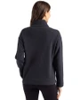 Pitt Panthers Cutter & Buck Hunts Point Eco Textured Fleece Recycled Womens Snap Pullover Black Back