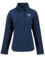 Howard Bison Cutter & Buck Hunts Point Eco Textured Fleece Recycled Womens Snap Pullover NVBU_MANN_HG 