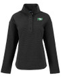 North Dakota Cutter & Buck Hunts Point Eco Textured Fleece Recycled Womens Snap Pullover BL_MANN_HG 