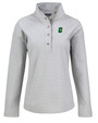 Charlotte 49ers Cutter & Buck Hunts Point Eco Textured Fleece Recycled Womens Snap Pullover POL_MANN_HG 1