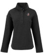 Florida State Seminoles Cutter & Buck Hunts Point Eco Textured Fleece Recycled Womens Snap Pullover Black Mannequin