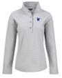 Embry-Riddle Eagles Cutter & Buck Hunts Point Eco Textured Fleece Recycled Womens Snap Pullover POL_MANN_HG 