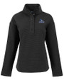Creighton Bluejays Cutter & Buck Hunts Point Eco Textured Fleece Recycled Womens Snap Pullover BL_MANN_HG 