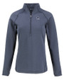 Penn State Nittany Lions Alumni Cutter & Buck Peshastin Fleece Recycled Womens Half Zip Pullover Navy Blue Heather Mannequin