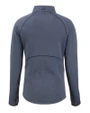 Penn State Nittany Lions Alumni Cutter & Buck Peshastin Fleece Recycled Womens Half Zip Pullover Navy Blue Heather Mannequin Back