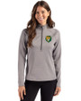 Southeastern Louisiana Lions Cutter & Buck Peshastin Fleece Recycled Womens Half Zip Pullover Elemental Grey Heather Front