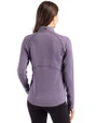 East Carolina (ECU) Pirates College Vault Cutter & Buck Peshastin Fleece Recycled Womens Half Zip Pullover College Purple Heather Back