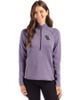 Stephen F Austin Lumberjacks Cutter & Buck Peshastin Fleece Recycled Womens Half Zip Pullover College Purple Heather Front