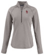 Oklahoma Sooners Alumni (Lights and CDR) Cutter & Buck Peshastin Fleece Recycled Womens Half Zip Pullover Elemental Grey Heather Mannequin