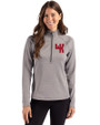 Western Kentucky Hilltoppers College Vault Cutter & Buck Peshastin Recycled Grid Fleece Womens Half Zip Pullover Elemental Grey Heather Front