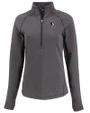 Florida State Seminoles Cutter & Buck Peshastin Fleece Recycled Womens Half Zip Pullover Black Heather Mannequin