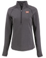BIG 12 Conference Cutter & Buck Peshastin Fleece Recycled Womens Half Zip Pullover BLH_MANN_HG 