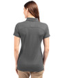 Spelman College Jaguars Cutter & Buck Advantage Eco Tri-Blend Pique Womens Polo Elemental Grey Back