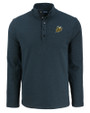 Baldwin Wallace Yellow Jackets Cutter & Buck Hunts Point Eco Textured Fleece Recycled Mens Snap Pullover BL_MANN_HG 
