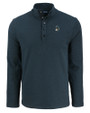 Michigan State Spartans College Vault Cutter & Buck Hunts Point Eco Textured Fleece Recycled Mens Snap Pullover BL_MANN_HG 