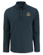 North Carolina A&T Aggies Cutter & Buck Hunts Point Eco Textured Fleece Recycled Mens Snap Pullover BL_MANN_HG 