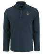 Florida State Seminoles Cutter & Buck Hunts Point Eco Textured Fleece Recycled Mens Snap Pullover Black Mannequin