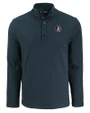 Florida State Seminoles Cutter & Buck Hunts Point Eco Textured Fleece Recycled Mens Snap Pullover Black Mannequin