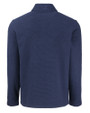 Brigham Young Cougars Cutter & Buck Hunts Point Eco Textured Fleece Recycled Mens Snap Pullover Navy Blue Mannequin Back
