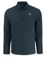 Middle Tennessee Blue Raiders Cutter & Buck Hunts Point Eco Textured Fleece Recycled Mens Snap Pullover BL_MANN_HG 