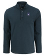 Northwestern Wildcats Cutter & Buck Hunts Point Eco Textured Fleece Recycled Mens Snap Pullover BL_MANN_HG 