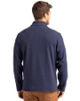 SEC Conference Cutter & Buck Hunts Point Eco Textured Fleece Recycled Mens Snap Pullover Navy Blue Back