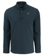 Purdue Boilermakers Cutter & Buck Hunts Point Eco Textured Fleece Recycled Mens Snap Pullover BL_MANN_HG 