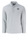 Rocket City Trash Pandas Cutter & Buck Hunts Point Eco Textured Fleece Recycled Mens Snap Pullover POL_MANN_HG 1