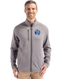 Air Force Falcons College Vault Cutter & Buck Peshastin Fleece Recycled Mens Full Zip Jacket Elemental Grey Heather Front