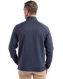 Fresno State Bulldogs Cutter & Buck Peshastin Fleece Recycled Mens Full Zip Jacket Navy Blue Heather Back