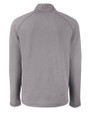 Brigham Young Cougars Cutter & Buck Peshastin Fleece Recycled Mens Full Zip Jacket Elemental Grey Heather Mannequin Back