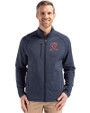 Tacoma Rainiers Cutter & Buck Peshastin Fleece Recycled Mens Full Zip Jacket Navy Blue Heather Front