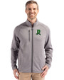 Dayton Dragons Cutter & Buck Peshastin Recycled Grid Fleece Mens Full Zip Jacket Elemental Grey Heather Front