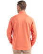 UOP Tigers Cutter & Buck Peshastin Fleece Recycled Mens Half Zip Pullover College Orange Heather Back