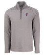 Florida Gators Swinging Gator Cutter & Buck Peshastin Fleece Recycled Mens Half Zip Pullover Elemental Grey Heather Mannequin