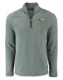 Florida A&M Rattlers Cutter & Buck Peshastin Fleece Recycled Mens Half Zip Pullover Hunter Heather Mannequin
