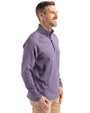 LSU Tigers College Vault Cutter & Buck Peshastin Fleece Recycled Mens Half Zip Pullover College Purple Heather Side